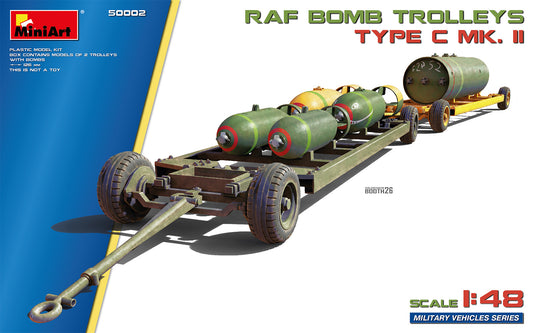 MiniArt 50002 1:48 RAF Bomb Trolleys Type C Mk. II