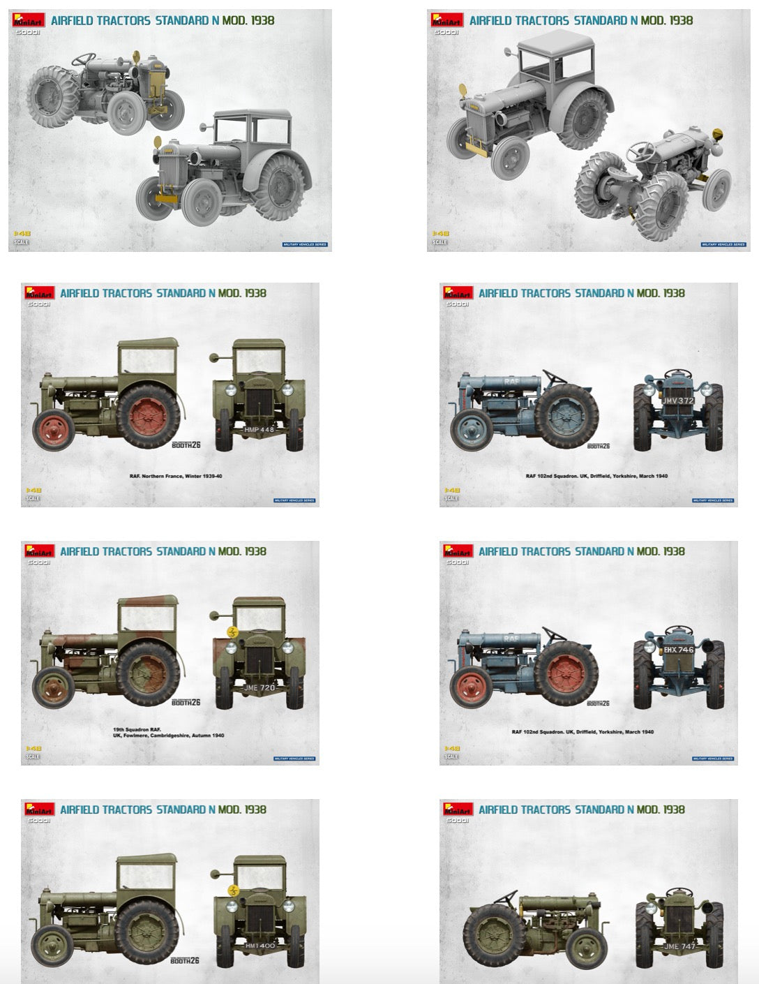 MiniArt 50001 1:48 Airfield Tractors Standard N Mod. 1938