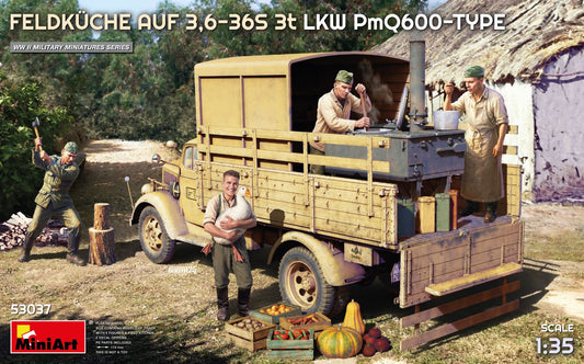 MiniArt 53037 1:35 Feldkuche auf 3,6-36S 3t LKW PMQ600-Type