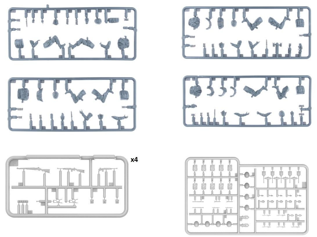 MiniArt 53040 1:35 US WWII Airborne Tank Riders (4 Figures)