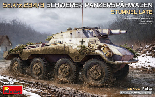 MiniArt 53046 1:35 Sd.Kfz.234/3 Schwerer Panzerspahwagen Stummel Late