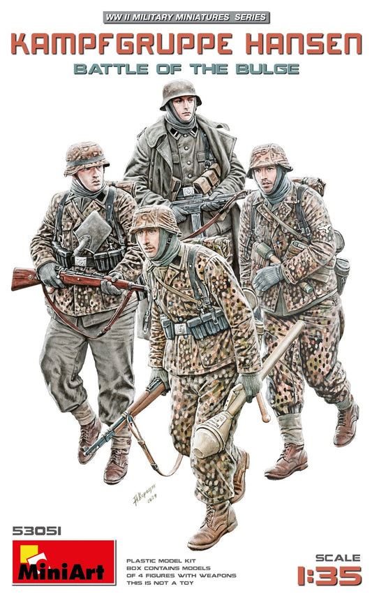 MiniArt 53051 1:35 Kampfgruppe Hansen - Battle of the Bulge (4 Figures)