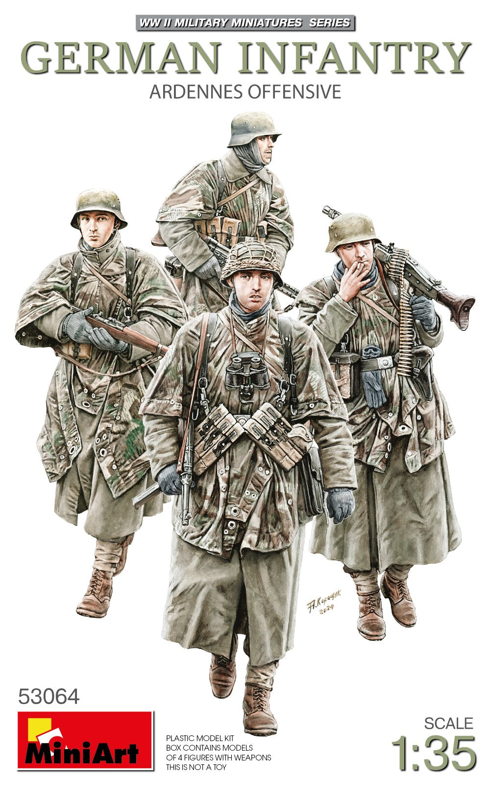 MiniArt 53064 1:35 German Infantry - Ardennes Offensive 1944/1945 (4 Figures)