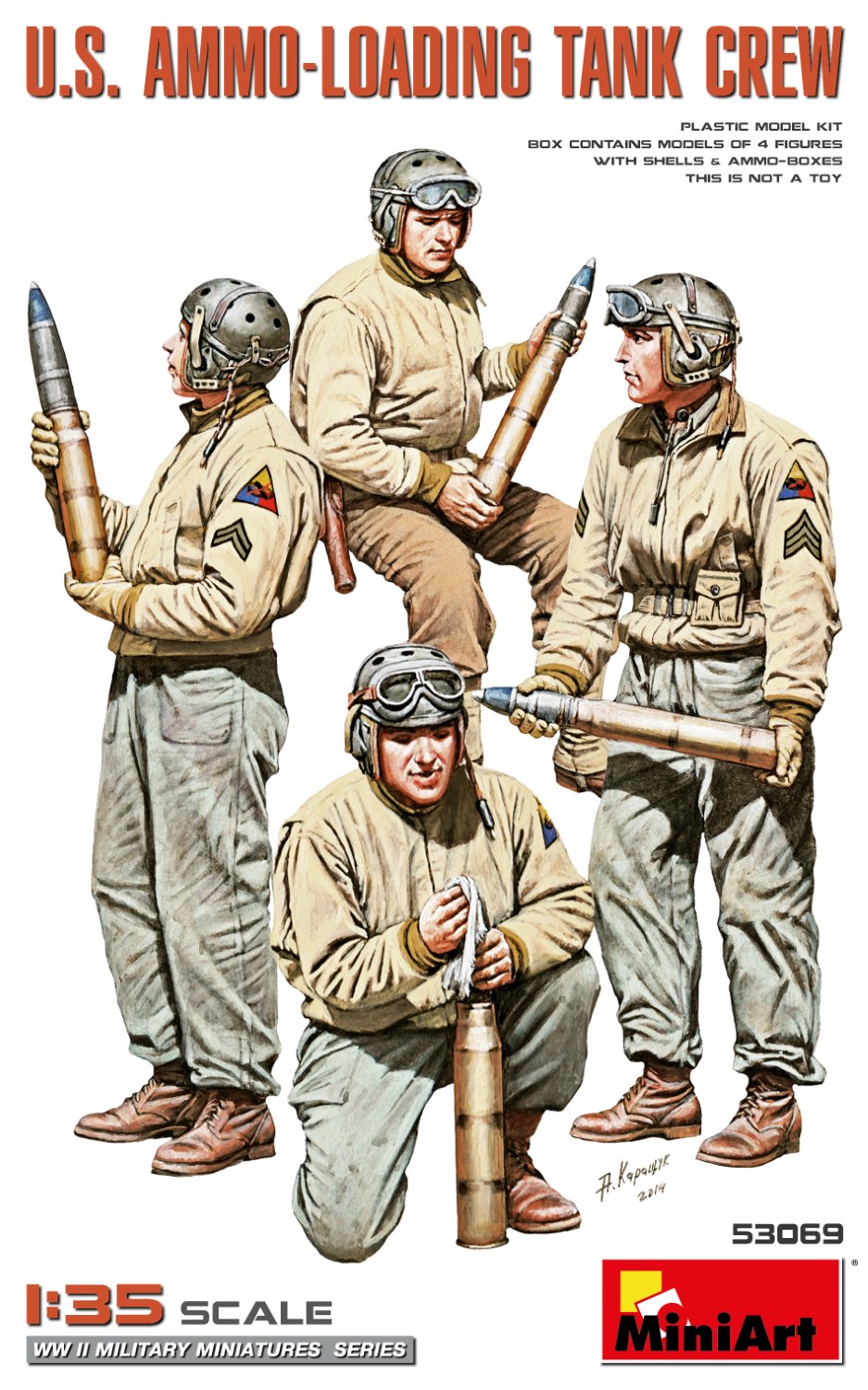 MiniArt 53069 1:35 US Ammo-Loading Tank Crew - 2nd Edition (4 Figures)