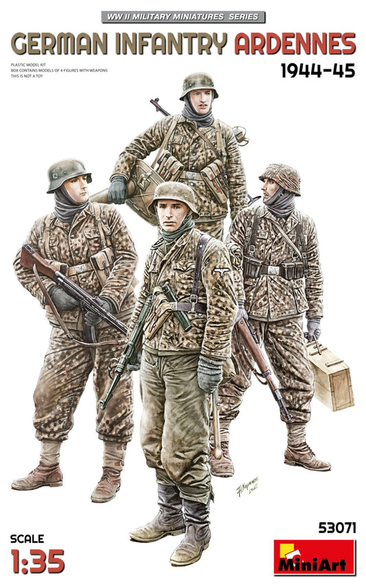MiniArt 53071 1:35 German Infantry - Ardennes 1944-1945 (4 Figures)