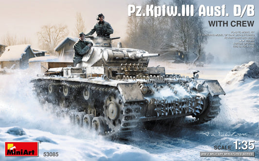 MiniArt 53085 1:35 Pz.Kpfw.III Ausf. B/D with Crew (2 Figures)