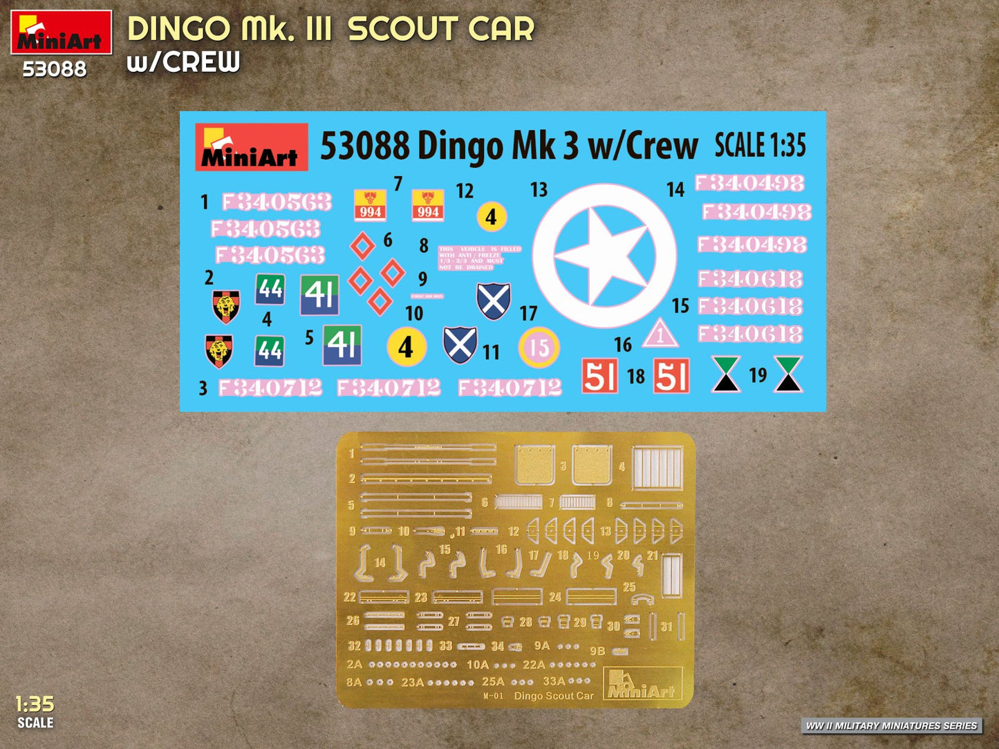 MiniArt 53088 1:35 Dingo Mk. III Scout Car with Crew