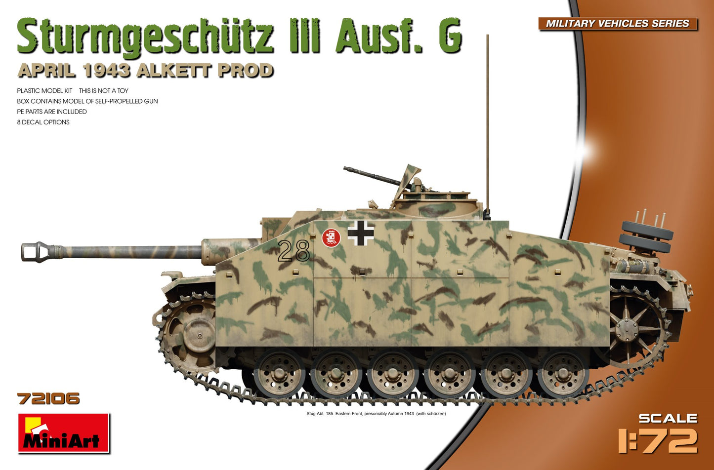 MiniArt 72106 1:72 Sturmgeschutz/StuG.III Ausf.G April 1943 Production