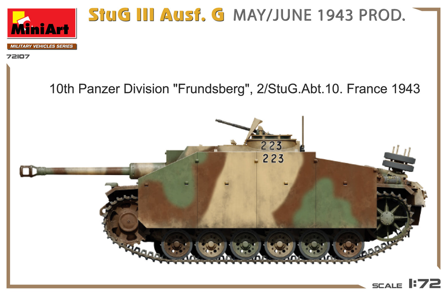 MiniArt 72107 1:72 StuG III Ausf.G May/June 1943 Production