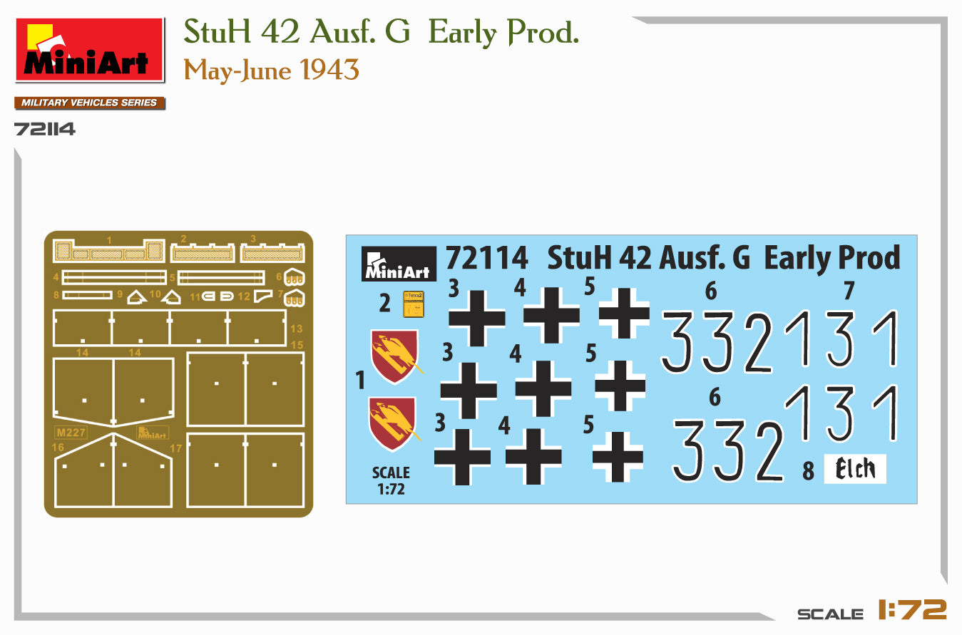 MiniArt 72114 1:72 StuH 42 Ausf.G Early Production