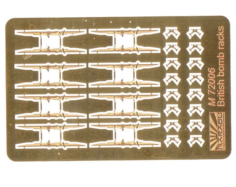 Marabu Design M72006 1:72 British bomb racks--PE set for british aircraft