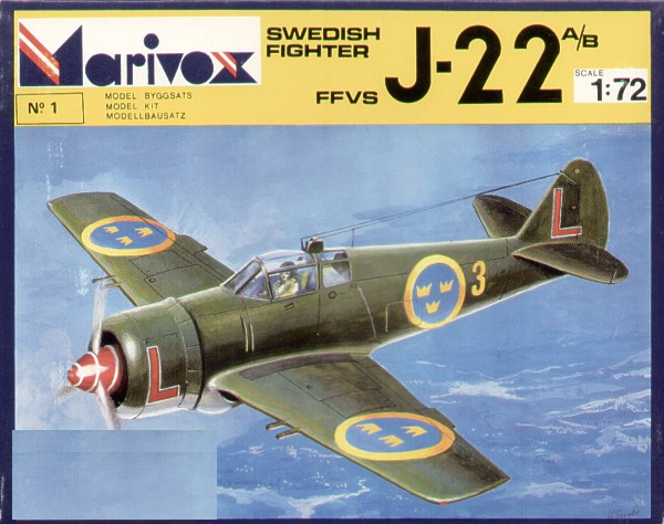 Marivox 7201 1:72 FFVS J-22A/J-22B Swedish Fighter