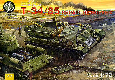 Military Wheels MW7211 1:72 Soviet T-34/85 Recovery Tank