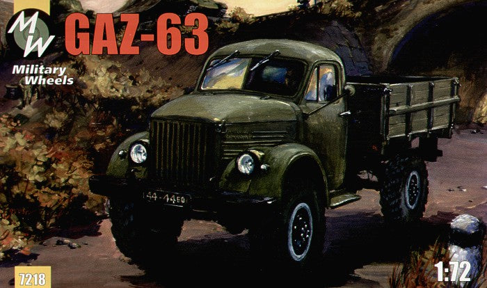 Military Wheels MW7218 1:72 Soviet GAZ-63