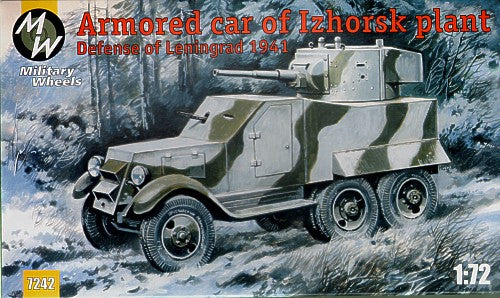Military Wheels MW7242 1:72 Izhorsk Plant Armoured Car Leningrad Defence 1941