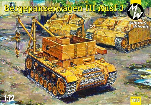 Military Wheels MW7255 1:72 BergePanzer Pz.Kpfw.III Ausf.J