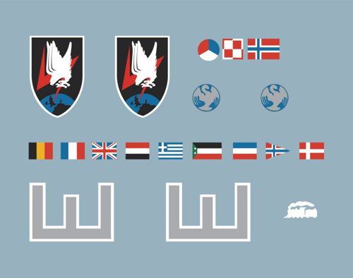 Montex K48278 1:48 Messerschmitt Bf-110C 2 canopy frame paint mask insignia and markings masks + decals (designed to be used with Eduard kits)