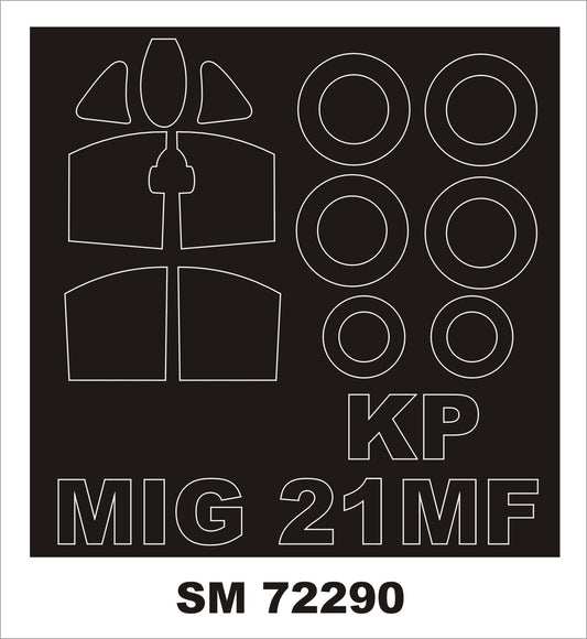 Montex SM72290 1:72 Mikoyan MiG-21MF (outside canopy frame mask)