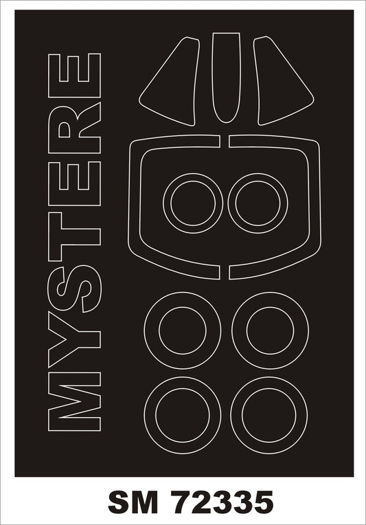 Montex SM72335 1:72 Dassault Super Mystere B.2 canopy frame paint mask