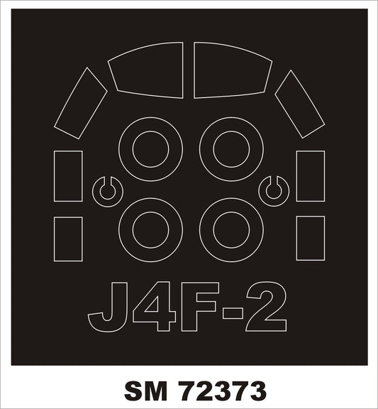 Montex SM72373 1:72 Grumman J4F-2 Widgeon KP canopy frame paint mask (outside only)
