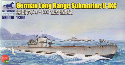 Bronco Models NB5010 1:350 German Long Range Submarine Type IXC