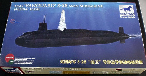 Bronco Models NB5014 1:350 H.M.S. Vanguard S-28 SSBN Submarine