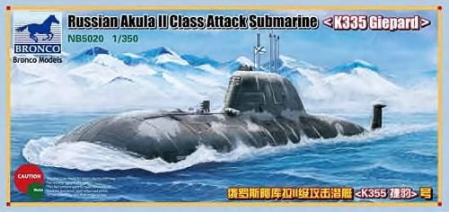 Bronco Models NB5020 1:350 Soviet Akula II Class Attack Submarine 'K335 Giepard'