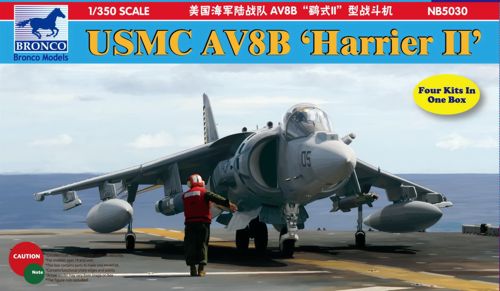 Bronco Models NB5030 1:350 McDonnell-Douglas AV-8B Harrier II (4 kits in the box)