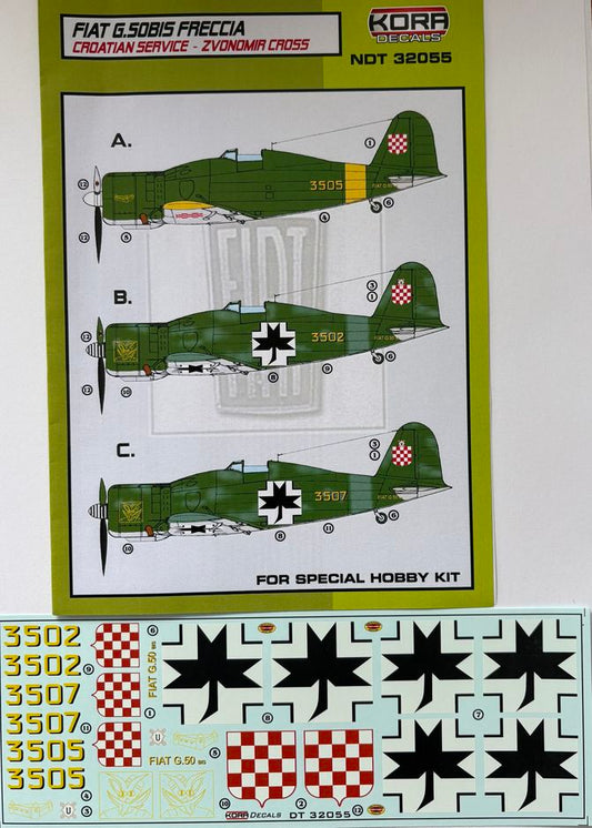 Kora NDT32055 1:32 Fiat G.50bis Freccia Croatian service