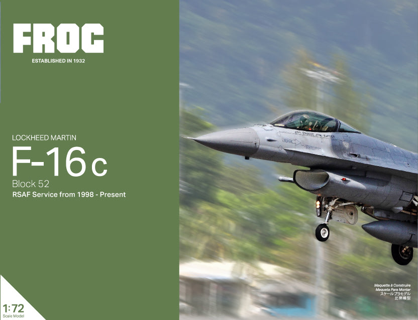 FROG NF-2001 1:72 Lockheed-Martin F-16C Fighting Falcon  Royal Singapore Air Force