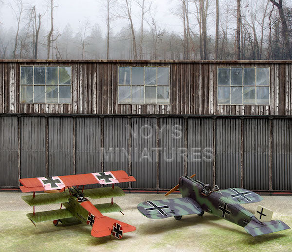 Noy's Miniatures 14412 1:144 'WWI Airfield Set with Bonus Backdrop