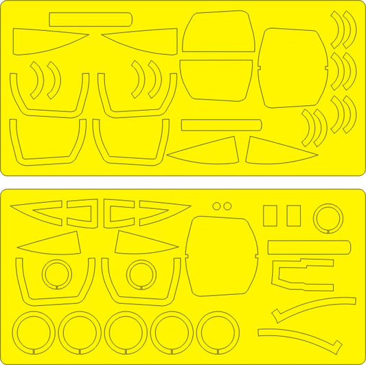 New Ware NWAM0216 1:48 F-105D Thunderchief Mask for EXPERT