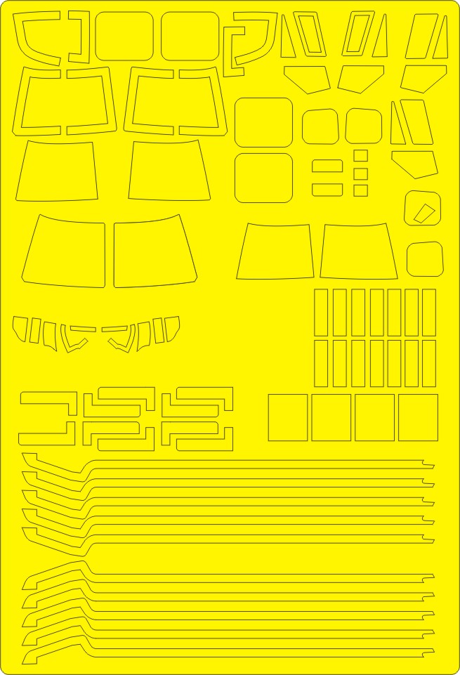 New Ware NWAM0697 1:48 Westland Lynx AH-7 Paint Mask EXPERT