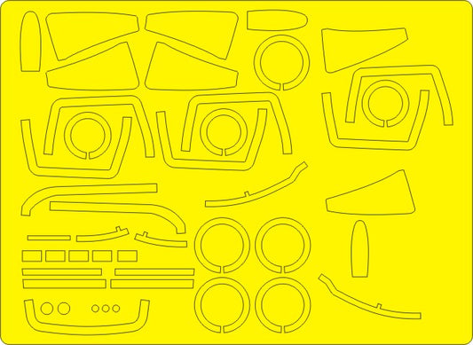 New Ware NWAM0126 1:48 F-8E and F-8J Crusader ADVANCED kabuki masks