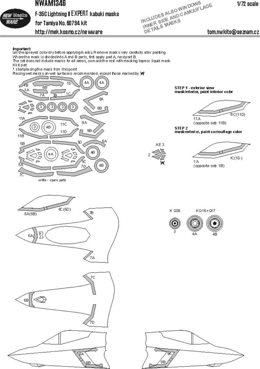 New Ware NWAM1346 1:72 Lockheed-Martin F-35C C Lightning II Expert