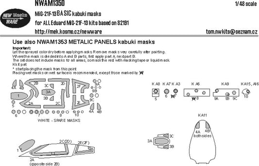 New Ware NWAM1350 1:48 Mikoyan MiG-21F-13 Basic