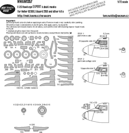 New Ware NWAM1357 1:72 Grumman E-2C Hawkeye Expert
