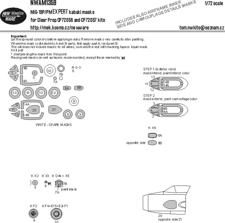 New Ware NWAM1359 1:72 Mikoyan MiG-19P/Mikoyan MiG-19PM Expert