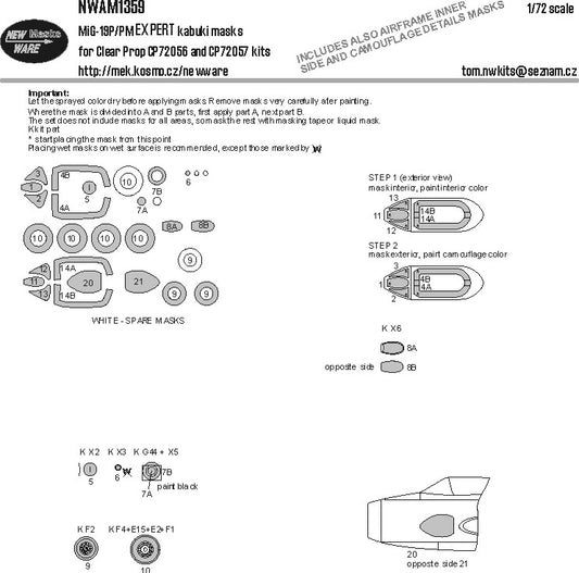 New Ware NWAM1359 1:72 Mikoyan MiG-19P/Mikoyan MiG-19PM Expert