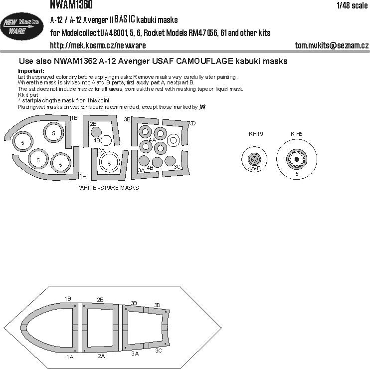 New Ware NWAM1360 1:48 McDonnell-Douglas A-12 Avenger II Expert