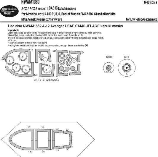 New Ware NWAM1360 1:48 McDonnell-Douglas A-12 Avenger II Expert