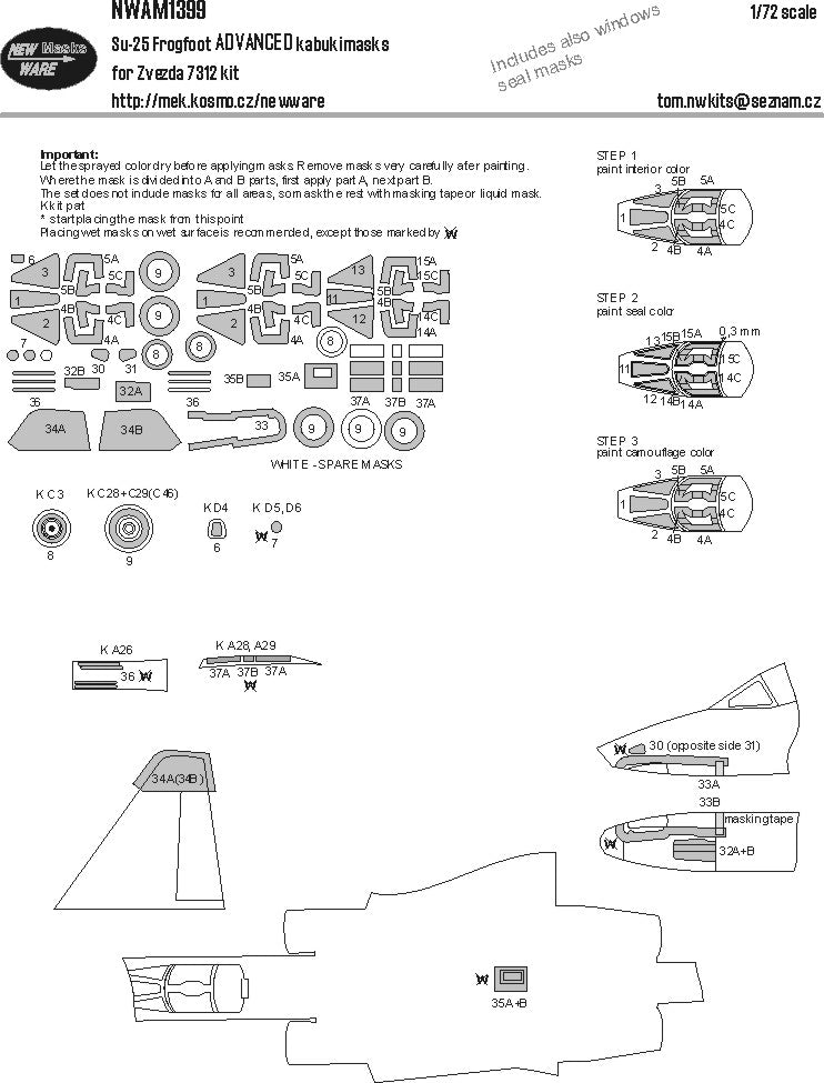 New Ware NWAM1399 1:72 Sukhoi Su-25 Frogfoot ADVANCE