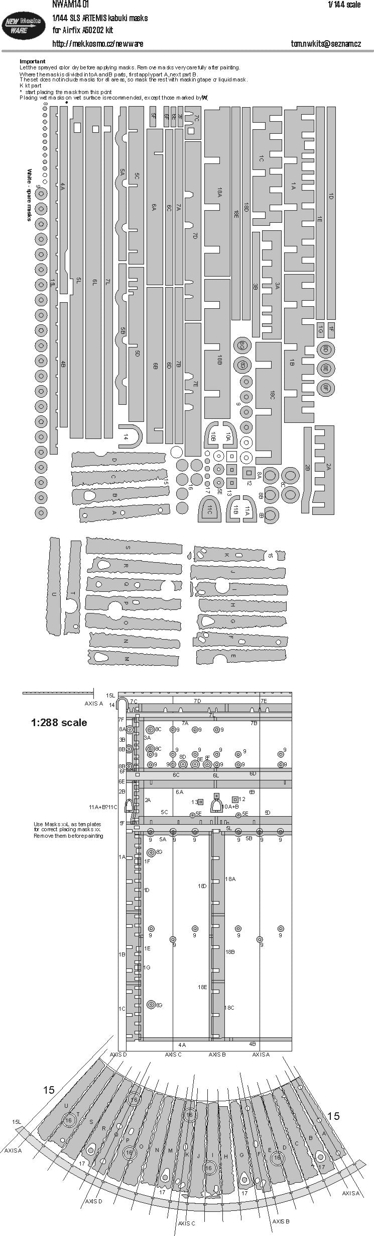 New Ware NWAM1401 1:144 SLS Artemis