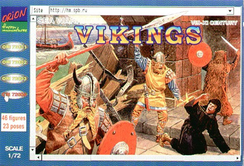 Orion Figures 72004 1:72 Vikings VIII-XI century