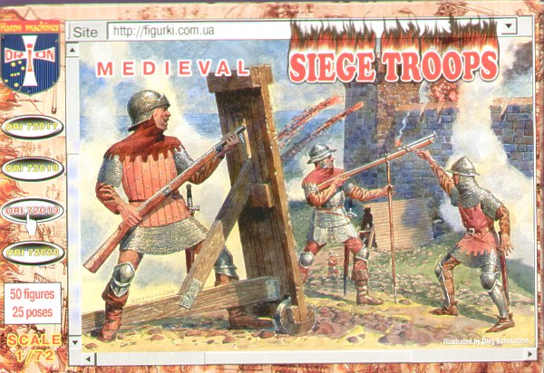 Orion Figures 72019 1:72 Medieval Siege Troops