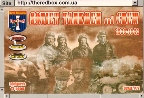 Orion Figures 72046 1:72 Soviet Tankmen and Crew 1939-42