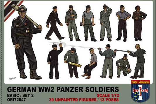 Orion Figures 72047 1:72 German Panzer Soldiers (WWII) Set 2