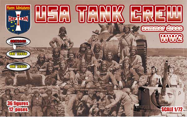 Orion Figures 72049 1:72 USA Tank Crew (Summer Dress) WWII