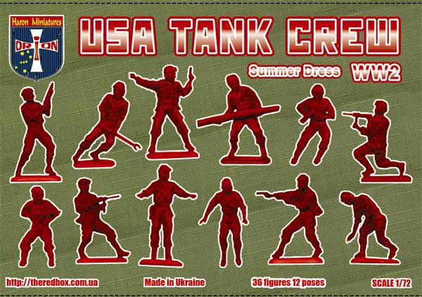 Orion Figures 72049 1:72 USA Tank Crew (Summer Dress) WWII