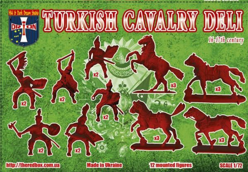 Orion Figures 72055 1:72 Turkish Cavalry Deli XVI-XVII Century